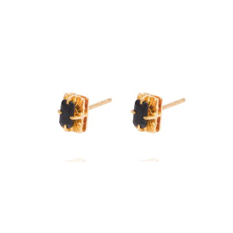 Aros Oro Amarillo 18kt Onix 4,5 mm-0