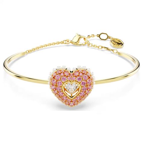 Pulsera Swarovski Corazón Idyllia Dorado-0