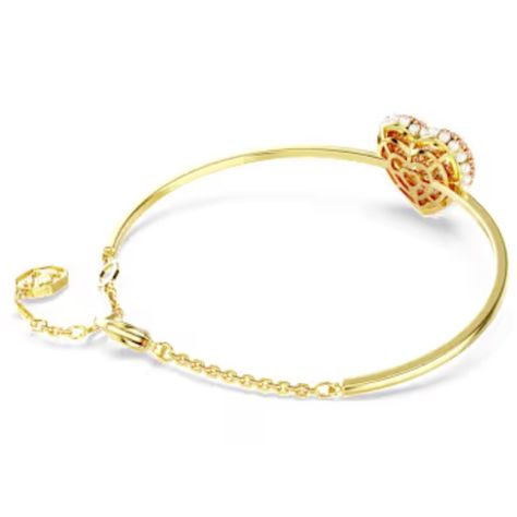 Pulsera Swarovski Corazón Idyllia Dorado-1