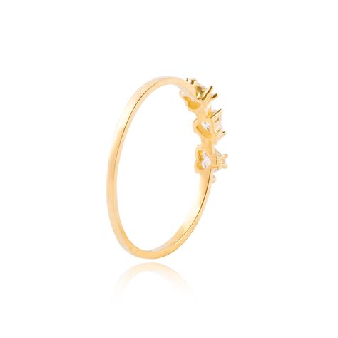 Anillos de Oro 18kt Modelo Corazón Circón-2