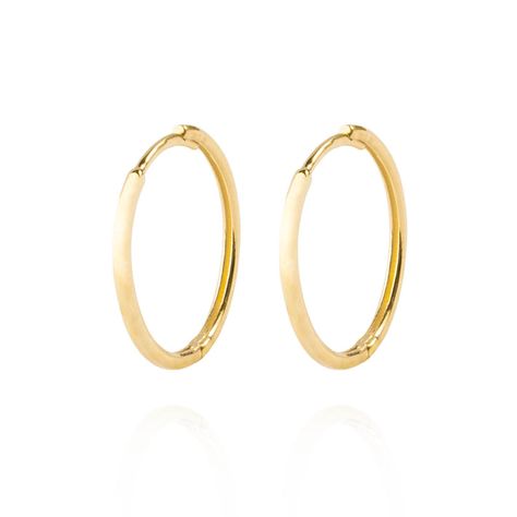 Aros de Oro 18kt Argollas Delgada-0