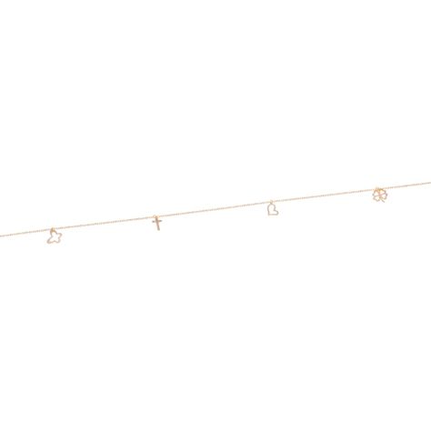 Tobillera Oro Amarillo 18kt Decoraciones-0