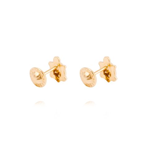 Aros de Oro 18kt Tortuga con circón-2