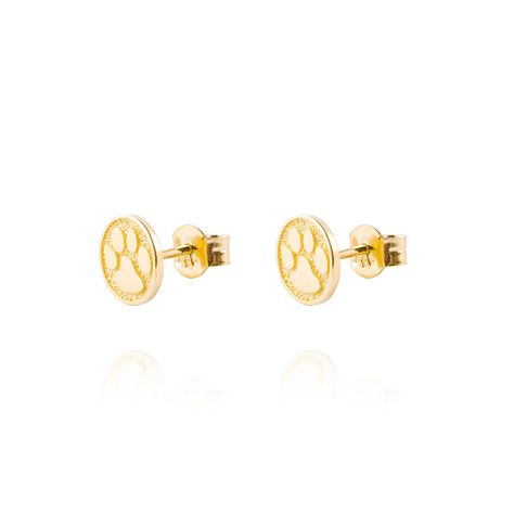 Aros de Oro 18kt Modelo Círculo Patitas-1
