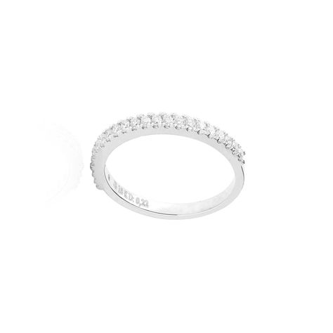 Anillo Oro Blanco 18kt Diamantes de 22 Pts Riel-2