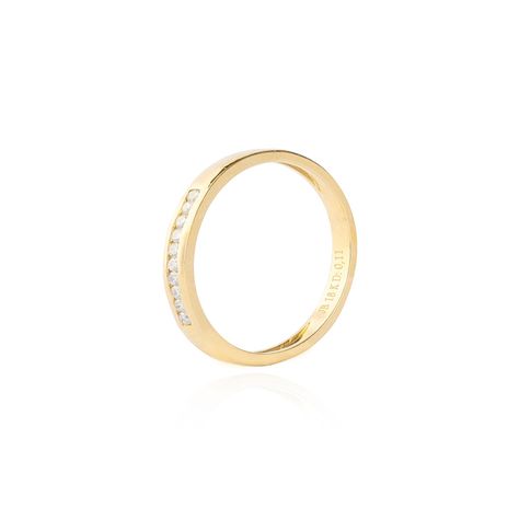 Anillo Oro Amarillo 18kt Diamantes 11 Pts-0