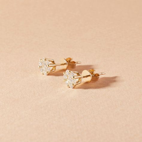 Aros de Oro 18kt con Diamantes 66 Pts Total | Danielle Costantini-0