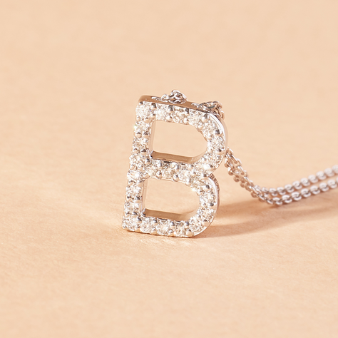 Collar de Oro Blanco 18kt Diamantes 14 Pts  - By Danielle Costantini-2