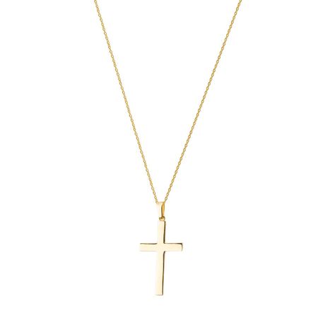 Collar de Oro 18kt Cruz Grande-2