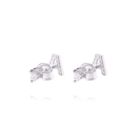 Aros de Plata Esterlina 925 Letra A-2