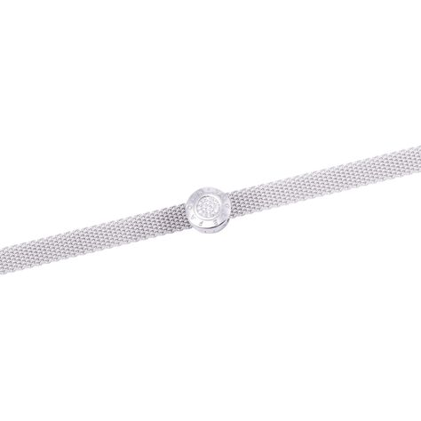 Dije de Plata broche Botón con Circonita-2