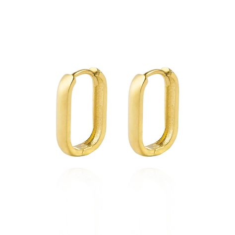 Aros de Oro 18kt Argollas Grande Recta-0