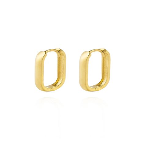 Aros de Oro 18kt Argollas Grande Recta-2