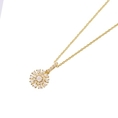Colgante Oro 18kt Diamantes de 30 Pts Totales SI/H-1