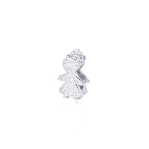 Dije de Plata broche Niña con Circonita-1