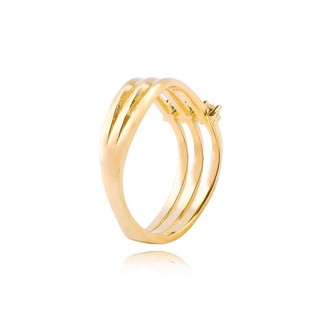 Anillos de Oro 18kt Modelo Circón 3 Corridas-2