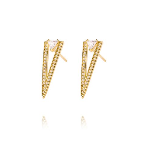 Aros de Oro 18kt Modelo Circón Largos-0