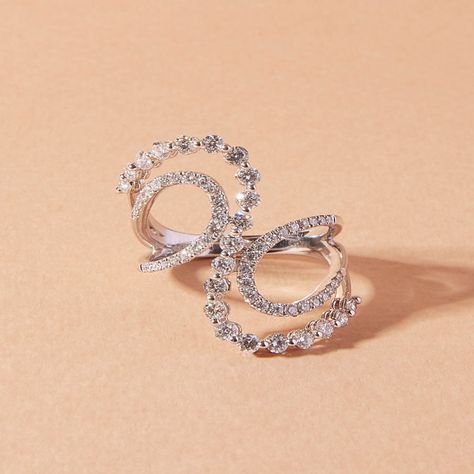 Anillo Oro Blanco 18kt Diamantes 1,2Qts | Danielle Costantini-2