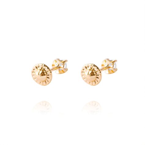 Aros de Oro 18kt Aquamarine 3MM-2