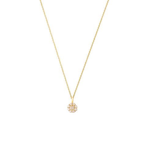 Colgante Oro Amarillo 18kt Diamantes 17 Pts Totales SI/H-2