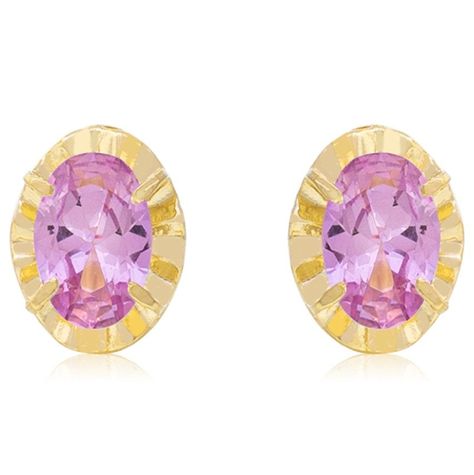 Aros de Oro 18kt Ovalado Rosa de Francia 3x5-1