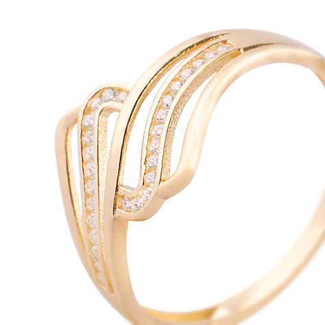 Anillos de Oro 18kt Modelo Grueso con Circones-1