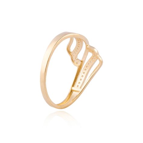 Anillos de Oro 18kt Modelo Grueso con Circones-2