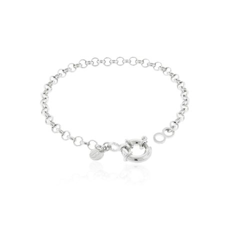 Pulsera de Plata Esterlina 925 Eslabones Pequeños-1