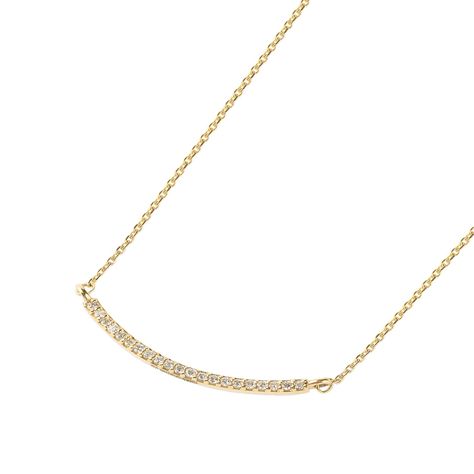 Collar de Oro Amarillo 18kt con Diamantes de 5 Pts Totales-0