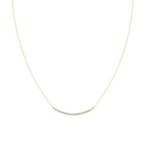 Collar de Oro Amarillo 18kt con Diamantes de 5 Pts Totales-2