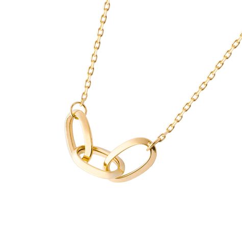 Collares de Oro 18kt Modelo 3 Eslabones-2