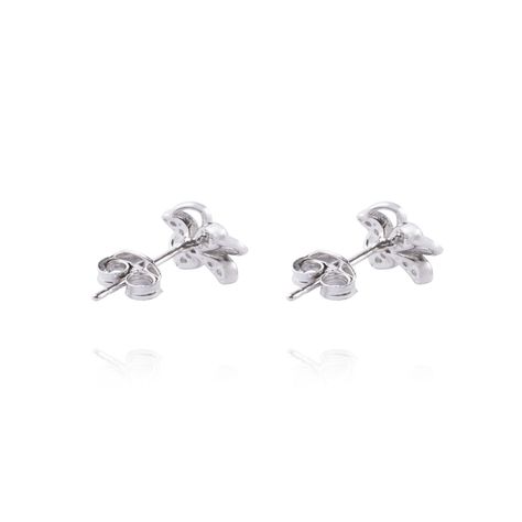 Aros de Plata Esterlina 925 Flor Circones-1