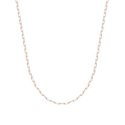 Collar de Plata Esterlina 925 Mini Eslabones Rose-0