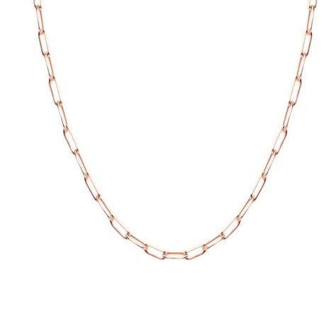 Collar de Plata Esterlina 925 Mini Eslabones Rose-2