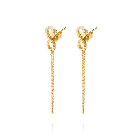 Aros Oro Amarillo 18kt Diamantes Infinitos 13pts-0