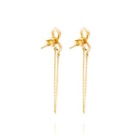 Aros Oro Amarillo 18kt Diamantes Infinitos 13pts-2