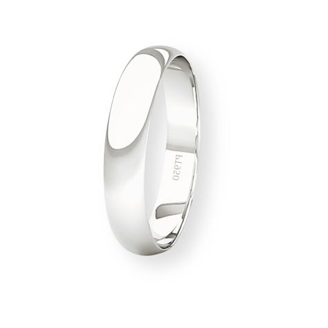 Argolla Matrimonio de Platino Inglés Rodas de 3,5mm-0