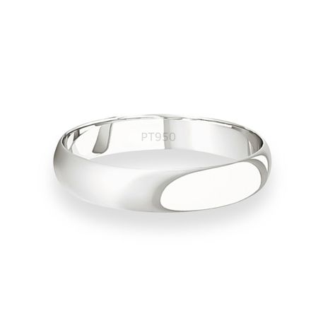 Argolla Matrimonio de Platino Inglés Rodas de 3,5mm-1