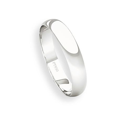 Argolla Matrimonio de Platino Inglés Rodas de 3,5mm-2