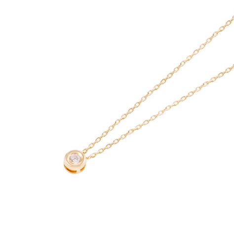 Collar Oro Amarillo de 18kt Modelo Punto de luz central-1