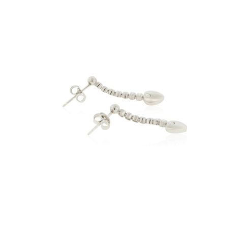Aros de Plata Esterlina 925 Corazón Colgante Circonitas-2