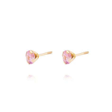 Aros de Oro 18kt Rosa Francia 5mm-1