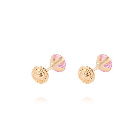 Aros de Oro 18kt Rosa Francia 5mm-2