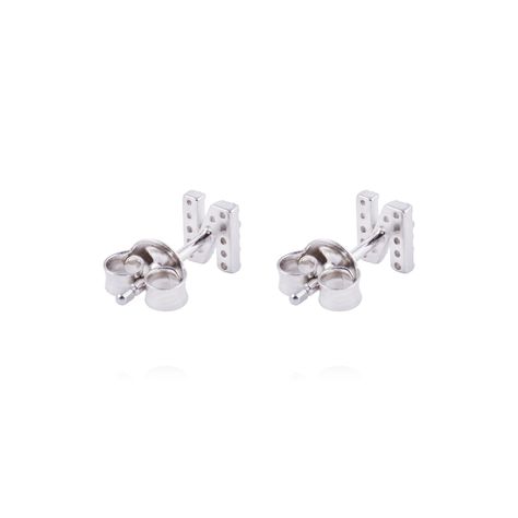 Aros de Plata Esterlina 925 Letra N-2