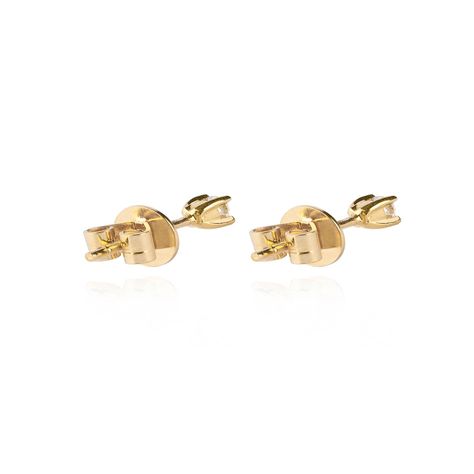Aros de Oro 18kt con Diamantes 10pts total SI/H Oro Amarillo-1