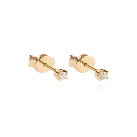 Aros de Oro 18kt con Diamantes 10pts total SI/H Oro Amarillo-2