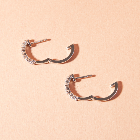 Aros de Oro 18kt Diamantes 37 Pts es G/VS Corte Brillante-2