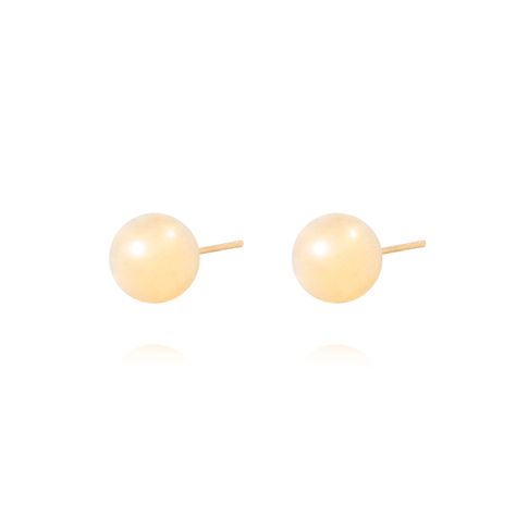 Aros de Oro 18kt Bolita de 10mm-1