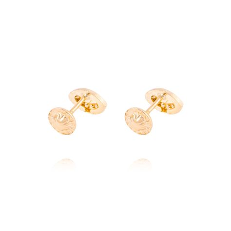 Aros de Oro de 18kt Ojo turco de circones-2