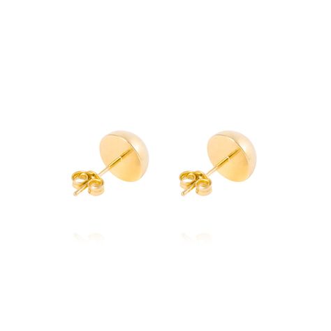 Aros de Oro 18kt Media Bolita 8,0mm Tornillo Mariposa-2